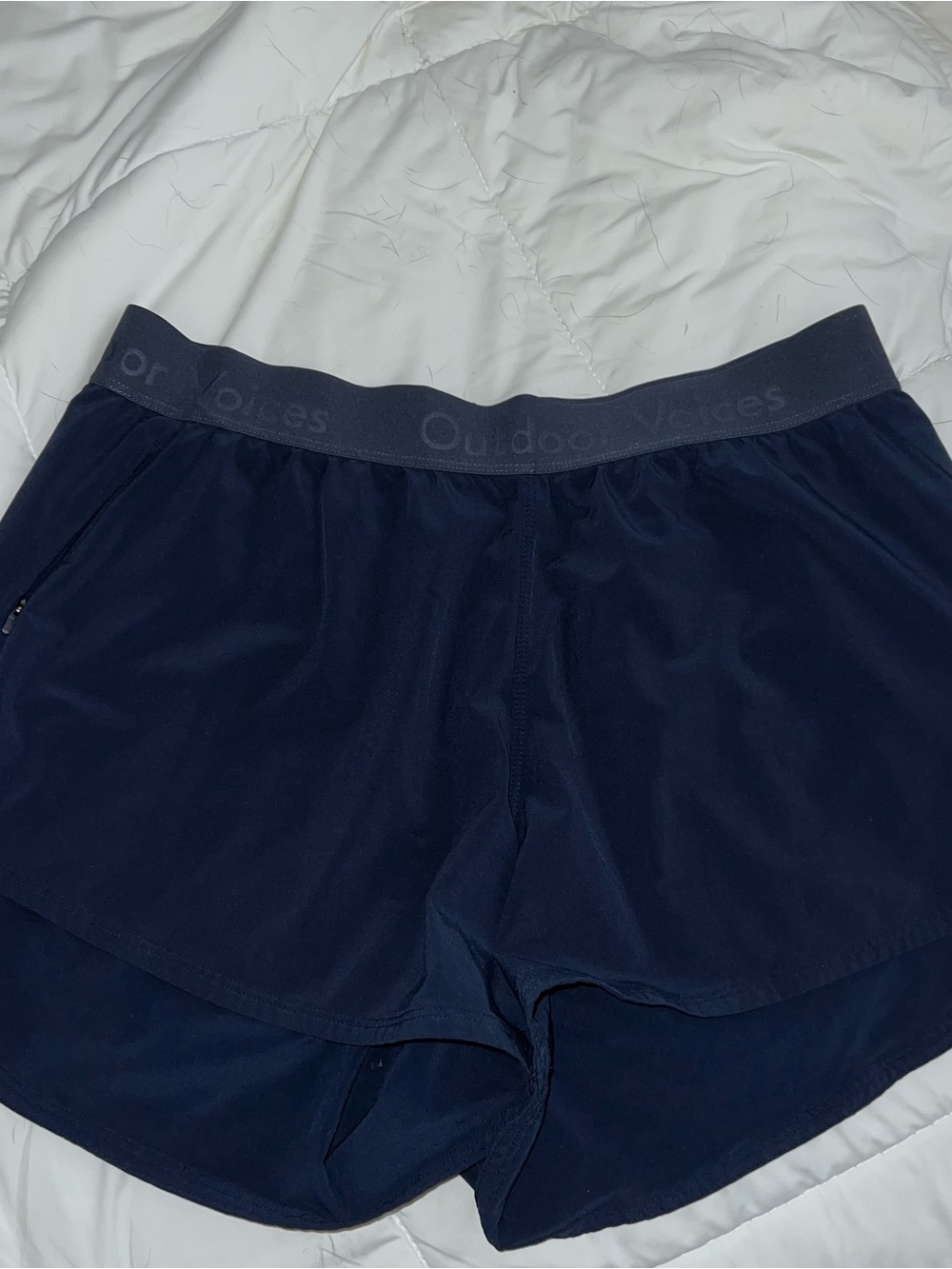 Outdoor Voices Navy Athletic Running Shorts